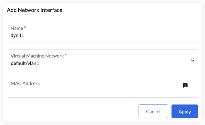 Hotplug Network Interface